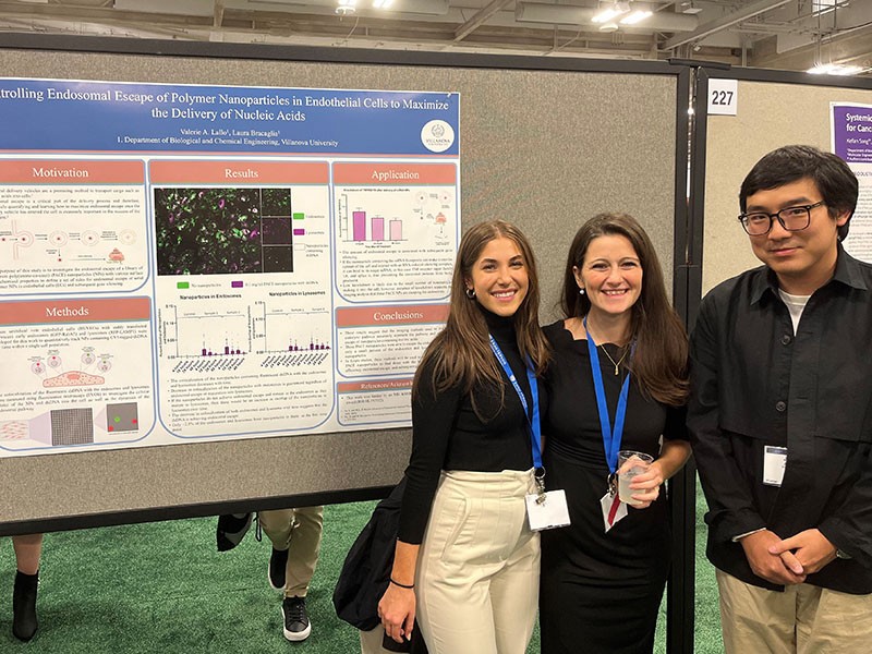 (L-R) Laura Bracaglia, PhD, Valerie Lallo, Jianlei (Jay) Wu (L-R) Laura Bracaglia, PhD, Valerie Lallo, Jianlei (Jay) Wu