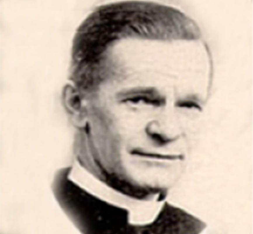 Headshot of Dr. (Rev.) Julius Arthur Nieuwland C.S.C.