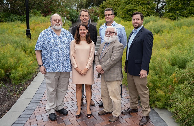 Back row from left, Aaron Bauer, Adam Langley, Todd Jackman, Nathaniel Weston; front row from left, Samatha Chapman and Kel Wieder