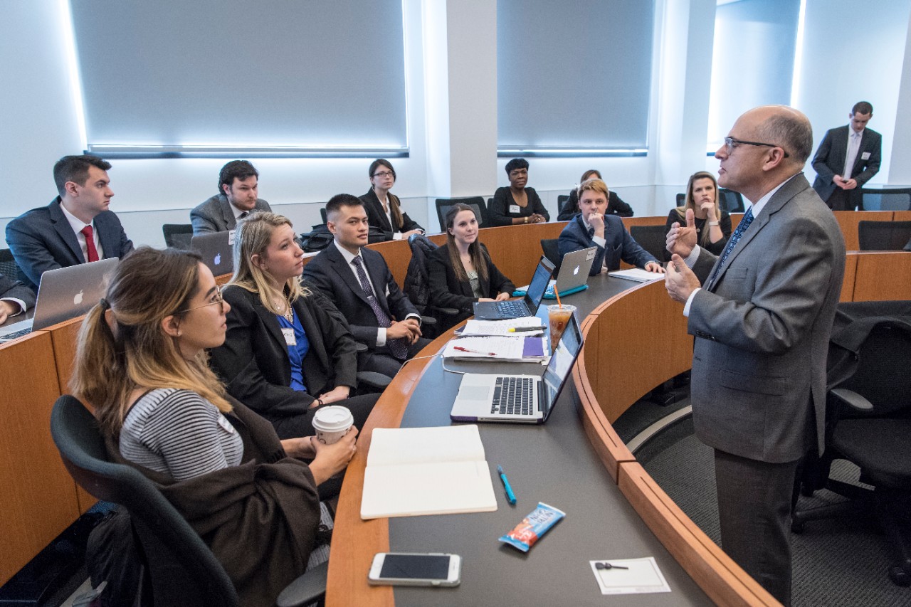 Business Modules_6.3.19 Students work with practitioner during Business Modules