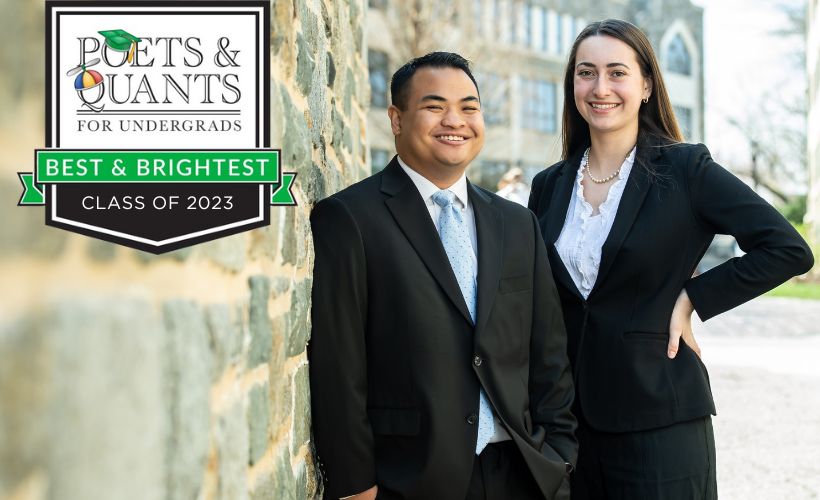 Jonah Gavino (left) and Megan Kempf (right)