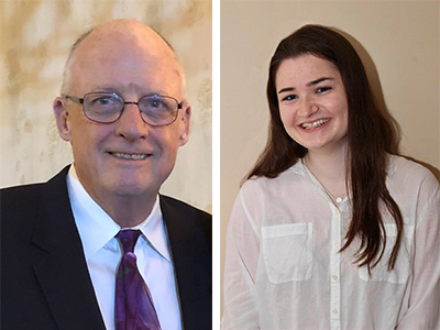 Nicolle Hughes '20 VSB and Bill Kelly '72 VSB