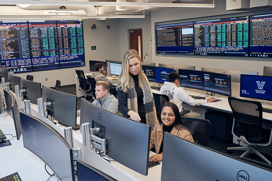 Student and Professor in Lab