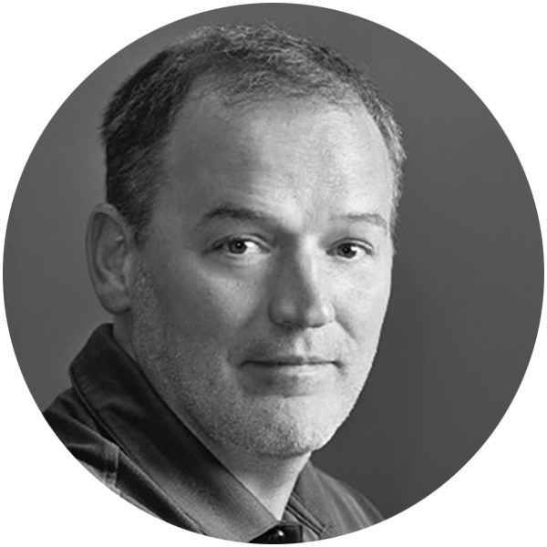 black-and-white headshot of Brett Frischmann